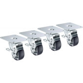28-170S Krowne, 3" Plate Casters, Set of 4