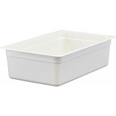 16CW148 Cambro, Full Size White Camwear® Polycarbonate Food Pan, 6" Deep