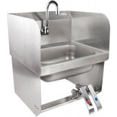 PBHS-W-1410-KV2MB-SS-X John Boos, Hand Sink w/ Hands Free Knee Valve Splash Mount Faucet