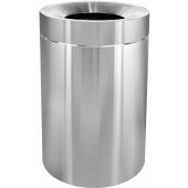 Alpine Industries ALP475-50, 50 Gallon Stainless Steel Trash Can, Silver