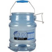 SI6100 San Jamar, 5 Gallon Polycarbonate Shorty Saf-T-Ice® Tote