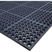 3520-C3 Cactus Mat, 39" x 29" VIP Floormate Anti-Fatigue Rubber Floor Mat, Black