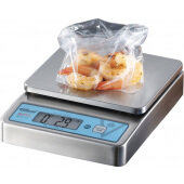 BRVS-10 (58400) Edlund, 10 lb Bravo! Stainless Steel Digital Portion Scale w/ Clearshield™ Cover