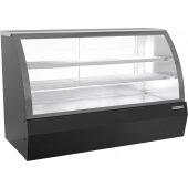 CDR6HC-1-B Beverage-Air, 74" Curved Glass Refrigerated Deli Display Case