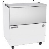 SM34HC-W-02 Beverage-Air, 34" 1 Door Single Sided Milk Cooler, 8 Crate Capacity