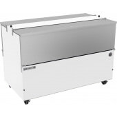 ST58HC-W Beverage-Air, 58" 2 Door Dual Sided Milk Cooler, 16 Crate Capacity