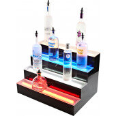 LBD2-24L Beverage-Air, 24" x 9" 2-Tier Countertop Liquor Display w/ LED Lighting