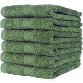 P-HAND-HGREEN Monarch Brands, 16" x 27" True Color Cotton 3 Lb Hand Towel, Hunter Green (12/pk)