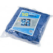 BT50 Monarch Brands, 14" x 24" Absorbent Cotton Towels, Blue (50/pk)