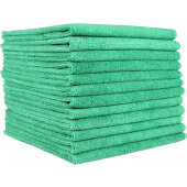 PNP915101G Monarch Brands, 16" x 16" Microfiber Cloth, Green (12/pk)
