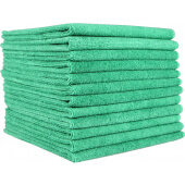 PNP915112G Monarch Brands, 12" x 12" Microfiber Cloth, Green (12/pk)