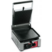 ELIO L Sirman, 1.7 kW Panini Sandwich Grill, Single, Ribbed Top & Flat Bottom