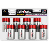 RAY8148LTFUSK Rayovac, Fusion Premium Alkaline C Batteries (8/pk)