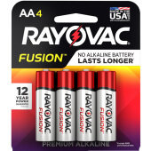 RAY8158TFUSK Rayovac, Fusion Premium Alkaline AA Batteries (8/pk)