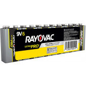 RAYAL9V6J Rayovac, Ultra Pro Alkaline 9v Batteries (6/pk)