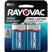 RAYA16044TK Rayovac, High Energy Premium Alkaline 9v Batteries (4/pk)
