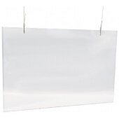 69886-48-24-P Nemco, 48" x 24" Polycarbonate Hanging Easy Shield Partition