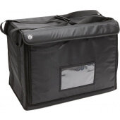 BLDB2216 American Metalcraft, 22" x 13" x 16" Deluxe Insulated Food Pan Delivery Bag, Black