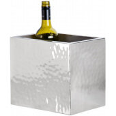 DWWC2 American Metalcraft, 2 Bottle Stainless Steel Double Wall Insulated Wine Cooler w/ Hammered Finish