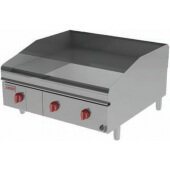 224ZTDC Lang Manufacturing, 70,000 Btu Countertop Gas Griddle, Snap Action Controls, 24"