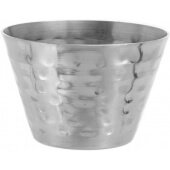 HAMSC4 American Metalcraft, 4 oz Stainless Steel Sauce Cup w/ Hammered Finish