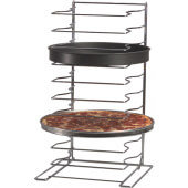 19033 American Metalcraft, 10 Slot Oven Size Chrome Plated Steel Pizza Pan Rack