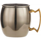 GM16P American Metalcraft, 16 oz Stainless Steel Moscow Mule Mug w/ Gold Satin Finish