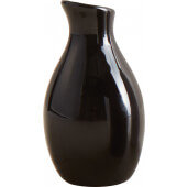 BVJGB5 American Metalcraft, 2" x 3 7/8" Ceramic Bud Vase, Black