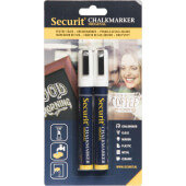 BLSMA510WT American Metalcraft, Securit® Small Tip Chalk Markers, White (2/pk)
