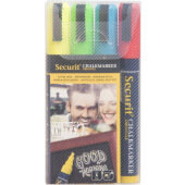 SMA510V4 American Metalcraft, Securit® Small Tip Chalk Markers, Assorted (4/pk)