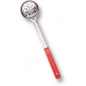 SPNP2 American Metalcraft, 2 oz Stainless Steel Perforated Portion Control Spoon, Red