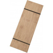 BBR12 American Metalcraft, 4 1/2" x 12 1/2" Wood Rubber Band Menu Board, Bamboo