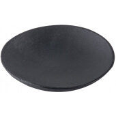 BAMDRBK2 TableCraft, 2 1/2" Bamboo Disposable Plate, Black (48/pk)