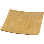 BAMDSBAM2 TableCraft, 2 1/2" x 2 1/2" Bamboo Disposable Plate, Natural Finish (48/pk)