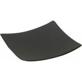 BAMDSBK2 TableCraft, 2 1/2" x 2 1/2" Bamboo Disposable Plate, Black (48/pk)