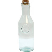 6631 TableCraft, 34 oz Glass Apothecary Bottle w/ Cork Stopper
