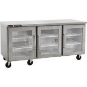 CLUC-72R-GD-RRR Centerline by Traulsen, 72" 3 Glass Door Undercounter Refrigerator