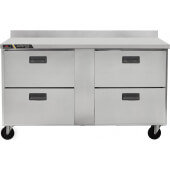 CLUC-60F-DW-WT Centerline by Traulsen, 60" 4 Drawer Worktop Freezer