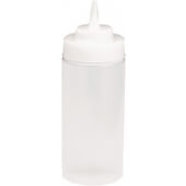 11663C TableCraft, 16 oz Wide Mouth Polyethylene Squeeze Bottle, Clear