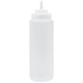 23363C TableCraft, 32 oz Wide Mouth Polyethylene Squeeze Bottle, Clear