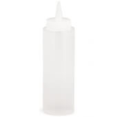 108C-1 TableCraft, 8 oz Natural Cone Tip Polyethylene Squeeze Bottle, Clear