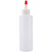 1104 TableCraft, 4 oz Cone Tip Clear Plastic Chef Squeeze Bottle, Clear
