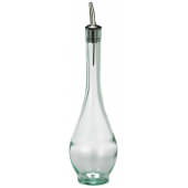 H931 TableCraft, 16 oz Glass Siena™ Olive Oil Cruet Bottle w/ Stainless Steel Pourer