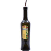 H934 TableCraft, 17 oz Glass Luna™ Oil & Vinegar Cruet Bottle with Stainless Steel Pourer