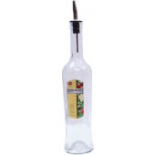 H933 TableCraft, 17 oz Glass Sottile™ Oil & Vinegar Cruet Bottle with Stainless Steel Pourer