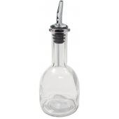 10404 TableCraft, 10 oz Glass Oil & Vinegar Cruet Bottle w/ Stainless Steel Pourer