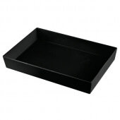 CW5000BK TableCraft Professional Bakeware, Full Size 3" Deep Cast Aluminum Food Pan, Black