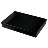 CW5000BKGS TableCraft Professional Bakeware, Full Size 3" Deep Cast Aluminum Food Pan, Black w/ Green Speckle