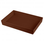CW5000MRS TableCraft Professional Bakeware, Full Size 3" Deep Cast Aluminum Food Pan, Maroon Speckle