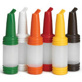 N32A TableCraft, 1 Qt Pourmaster Bar Mix Pourer w/ Long Neck Top & Spout, Assorted (12/case)